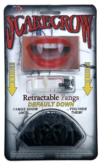 Scarecrow Retractable Vampire Fangs – Default Down