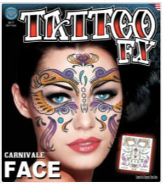Tinsley Face Tattoo  FX- Carnivale Face