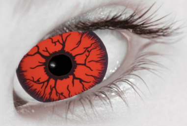 Mini Sclera Red Rage Coloured Contacts
