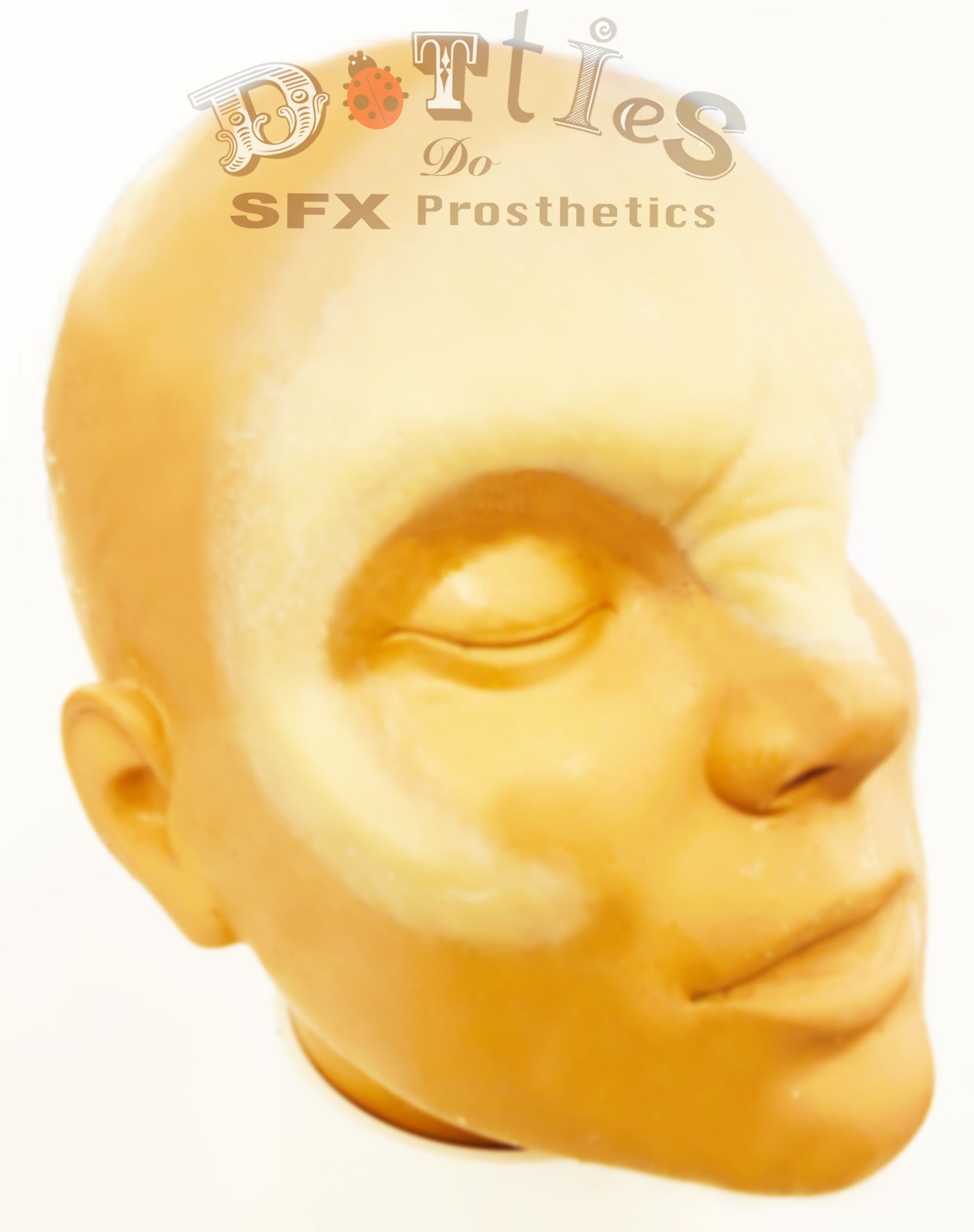 Unpainted Wolf / Vampire Brow & Cheeks Silicone Prosthetic