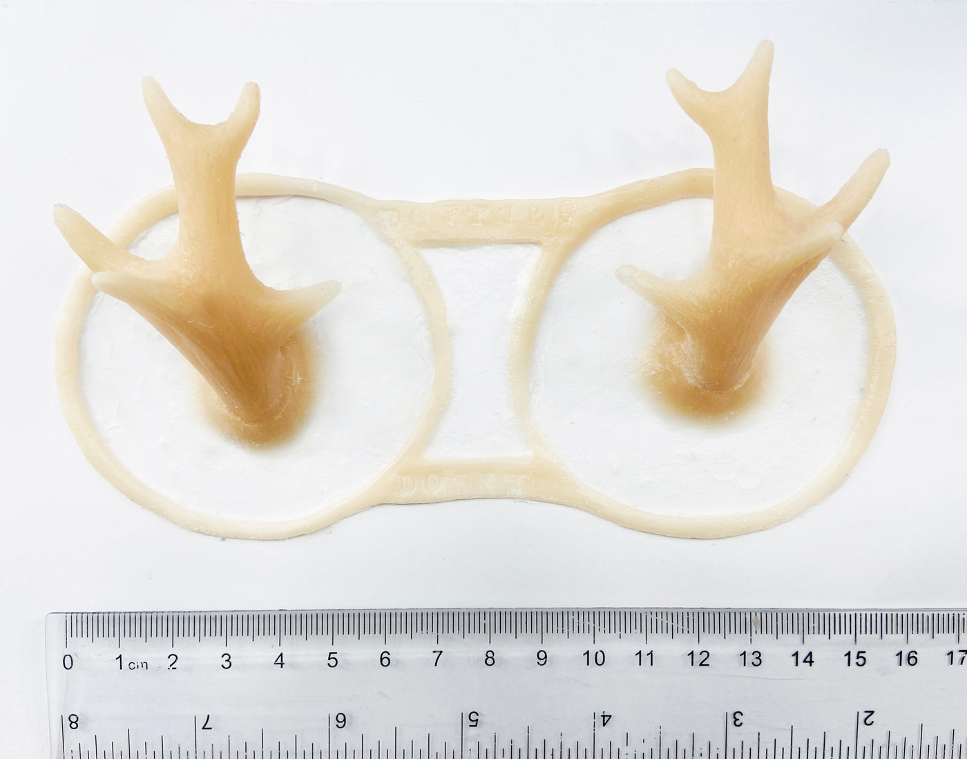 Pack of 2 Unpainted Silicone Prosthetic Antlers
