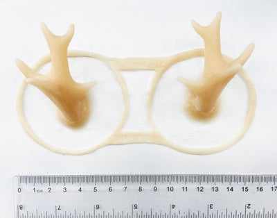 Pack of 2 Unpainted Silicone Prosthetic Antlers