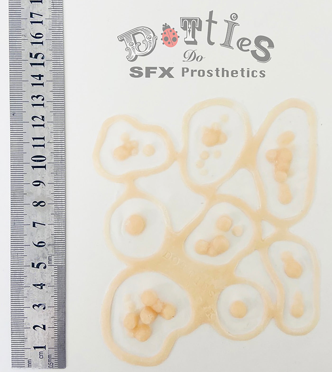 8 pieces Unpainted Silicone Prosthetic, boils, disease, infection