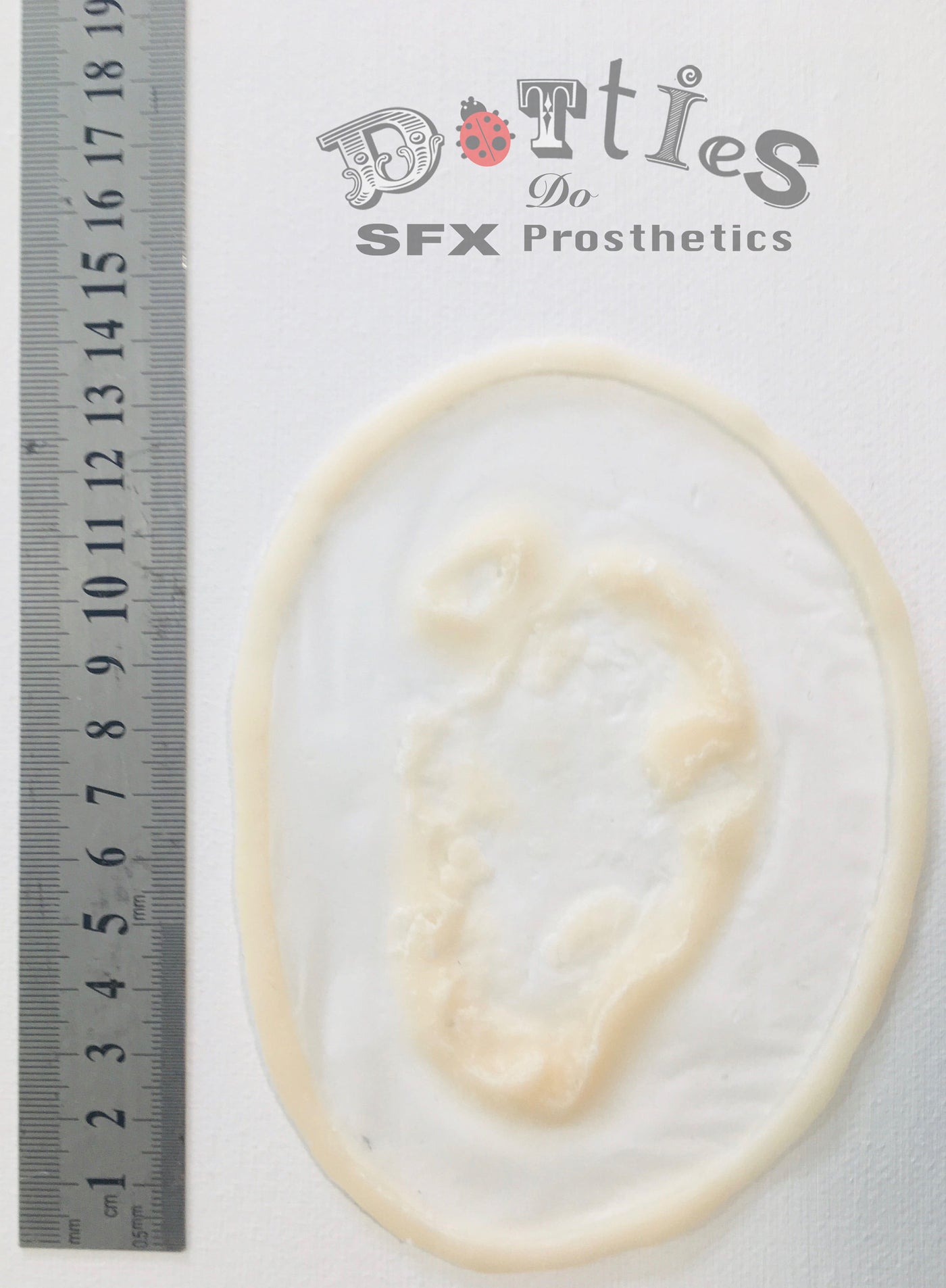 2 Pack Unpainted Silicone Prosthetic rotting flesh / large wound / zombie