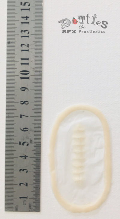 2 Pack Unpainted Encapsulated Silicone Prosthetics Large and Small Stitches / staples