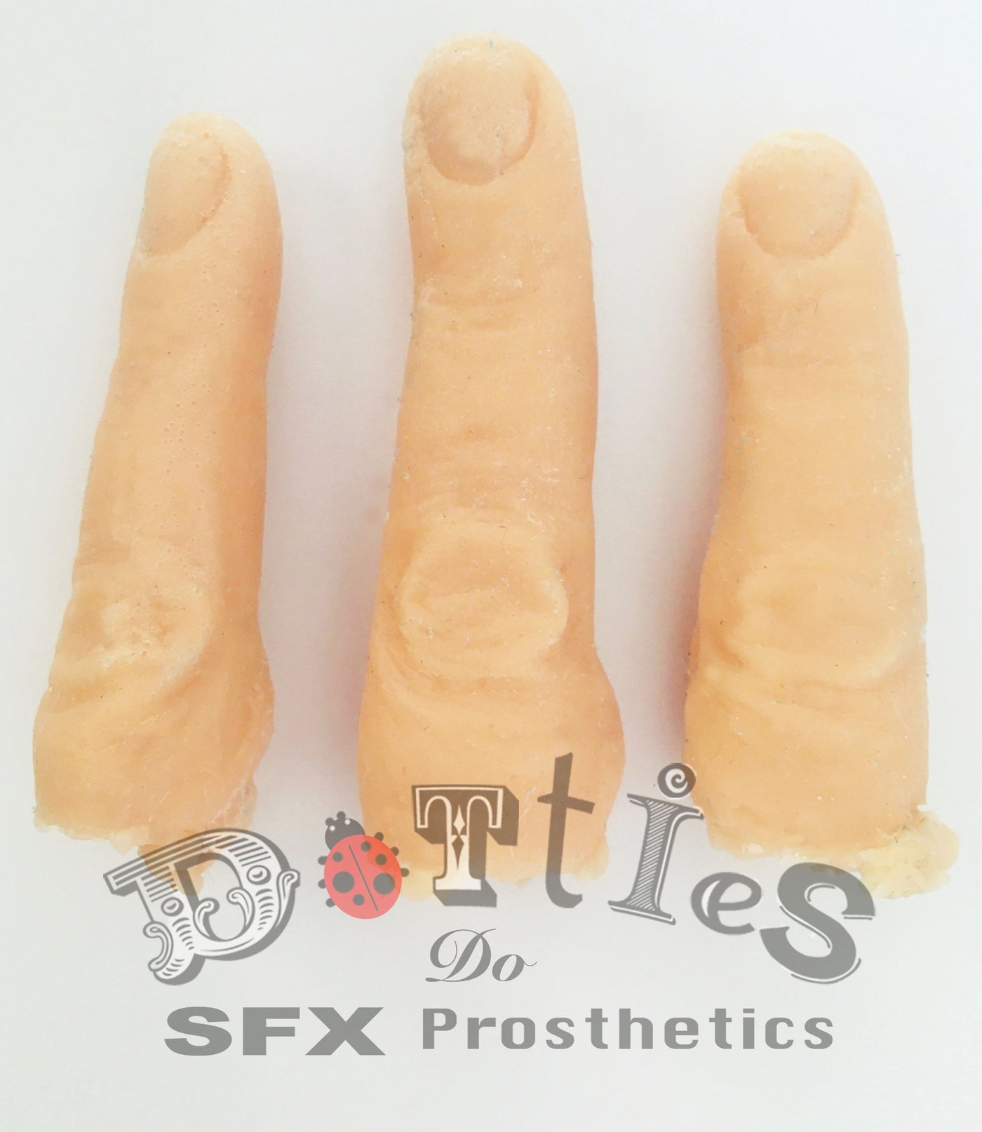 Pack of 3 Unpainted Silicone Prosthetic fingers
