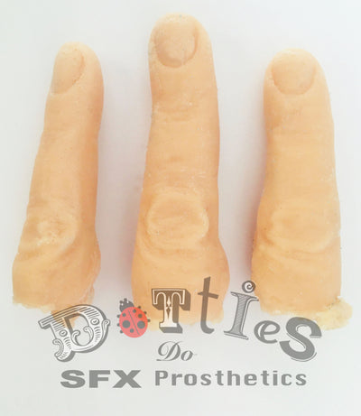 Pack of 3 Unpainted Silicone Prosthetic fingers