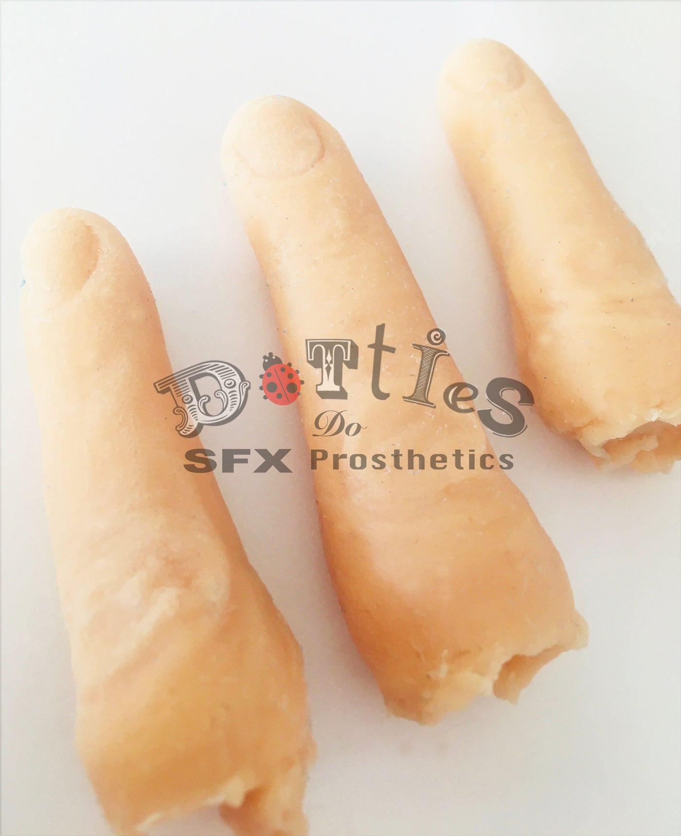 Pack of 3 Unpainted Silicone Prosthetic fingers