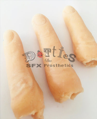 Pack of 3 Unpainted Silicone Prosthetic fingers