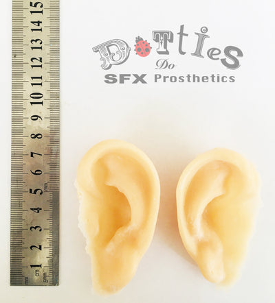 Pack of 2 Unpainted Silicone Severed Ears