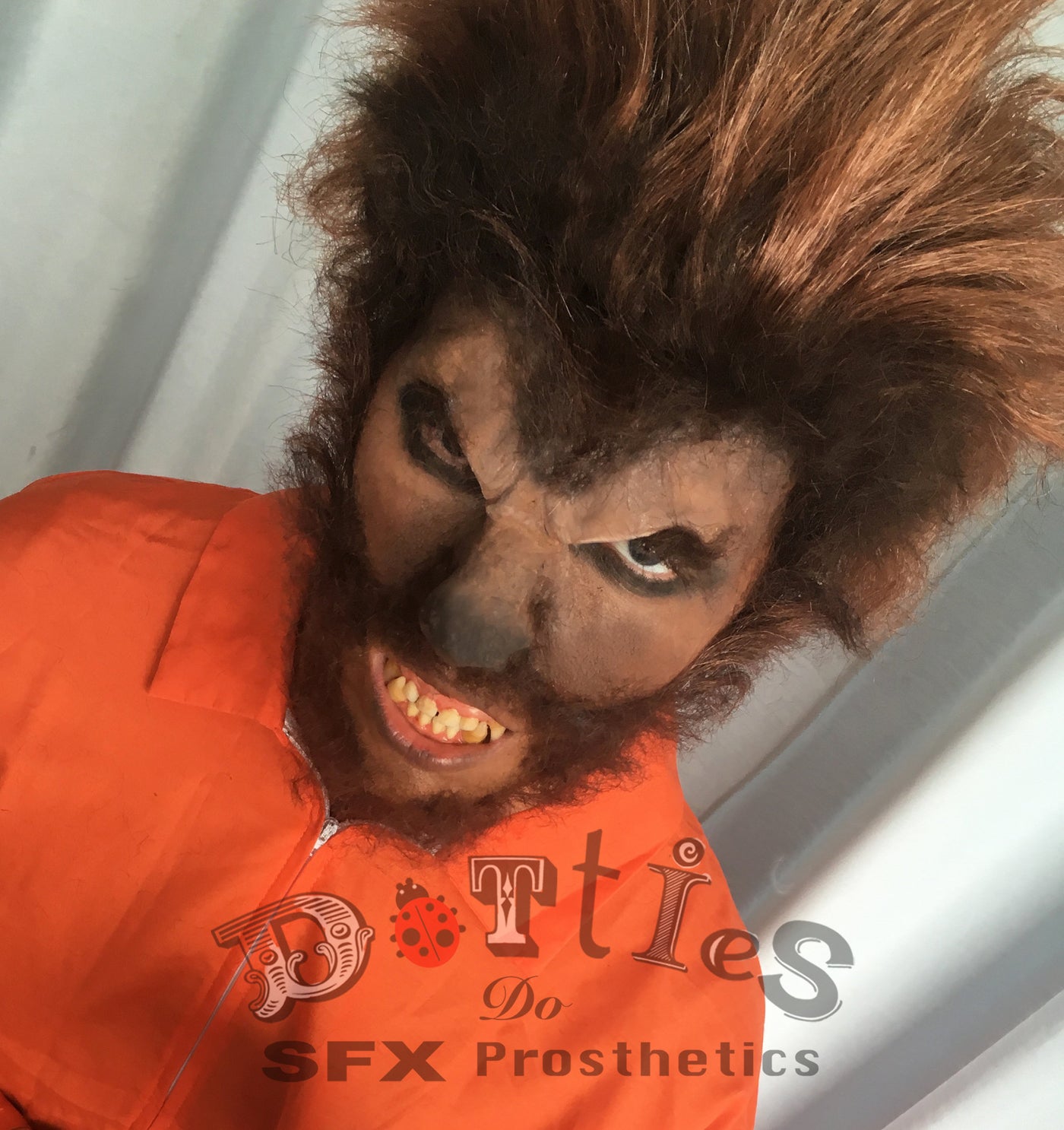 Unpainted silicone Werewolf Brow / Nose
