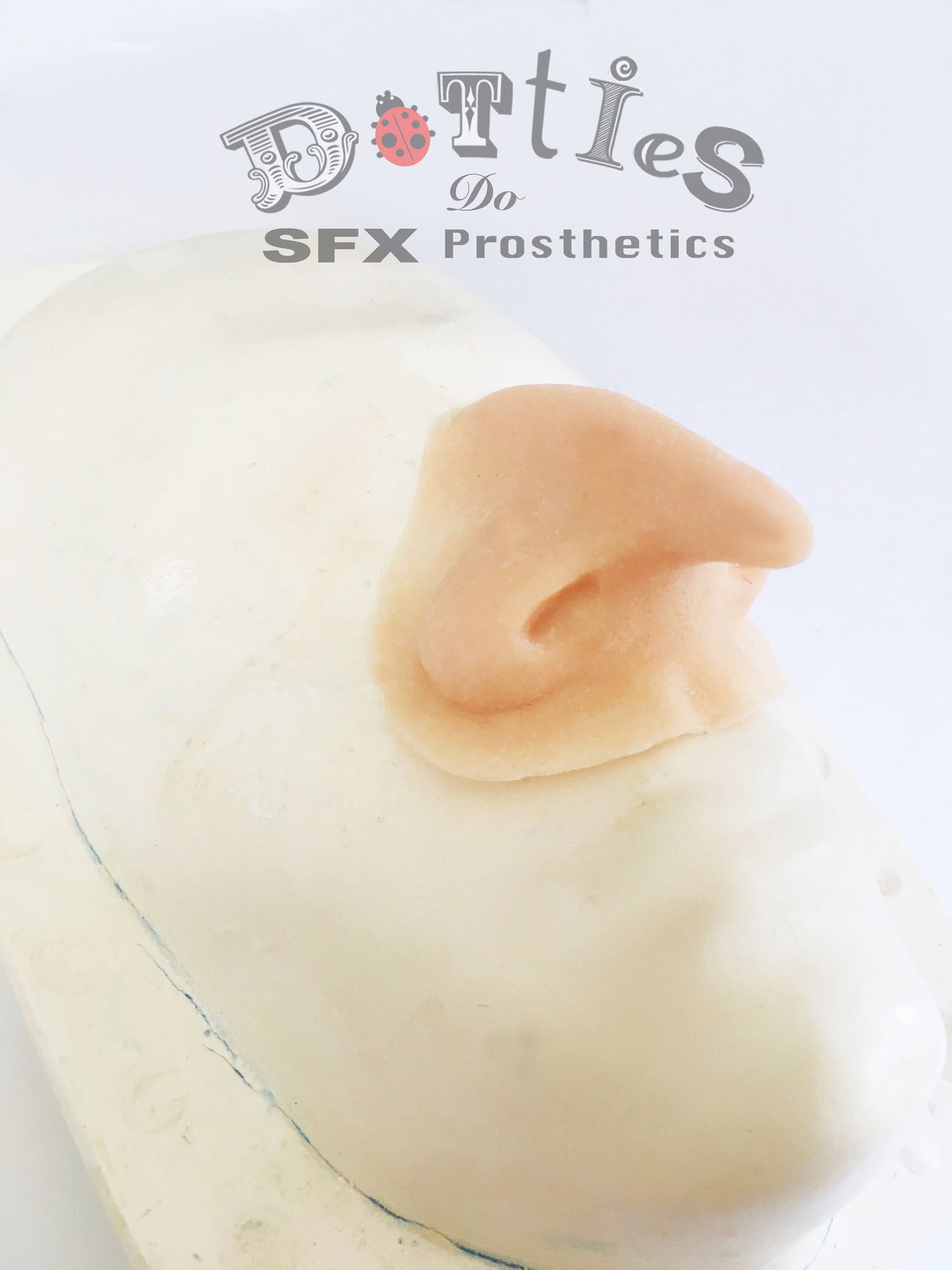Unpainted Silicone Prosthetic Pointed Nose / penguin / witch / old man