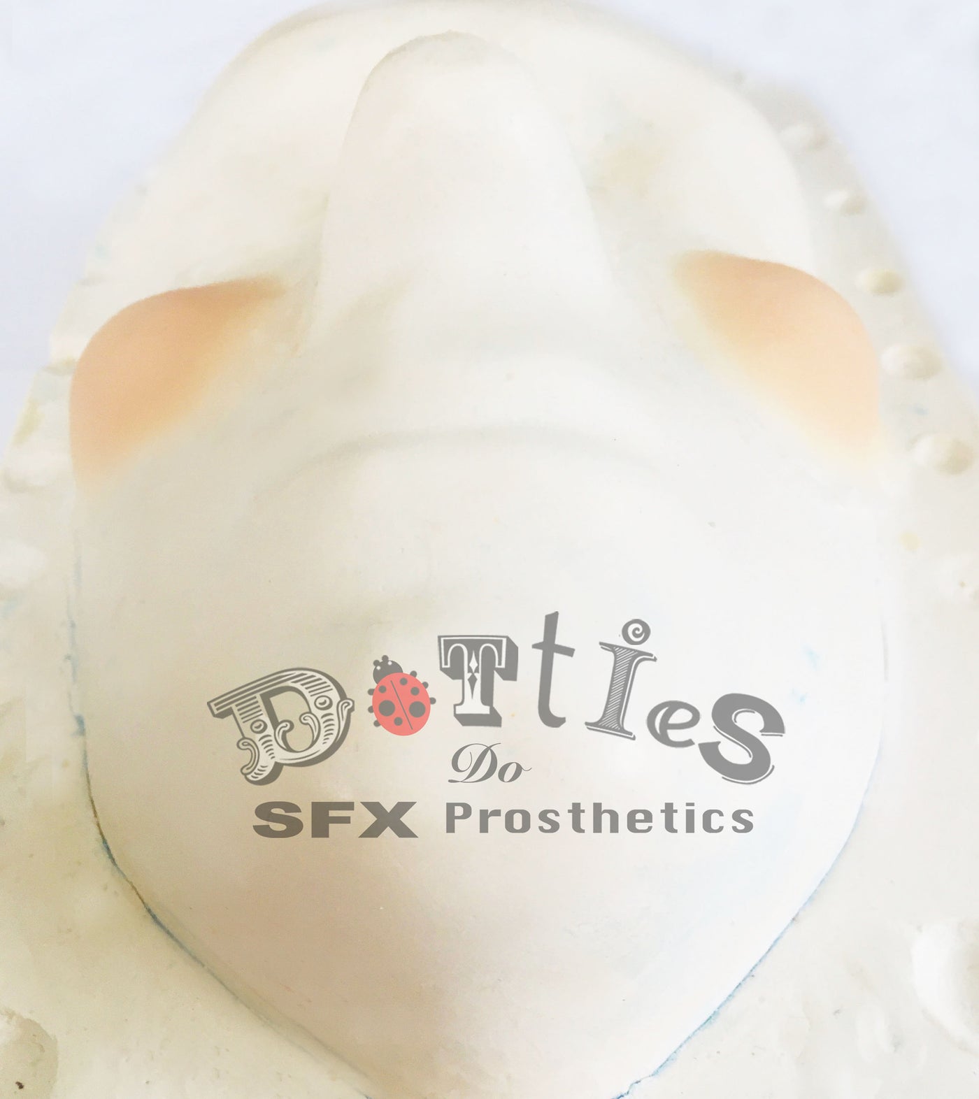 Pair of Unpainted Silicone Botched Cheeks / Implant / Plastic Surgery