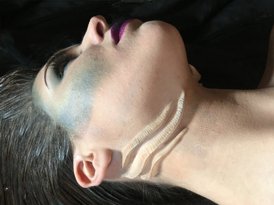 Pack of 2 Unpainted Silicone Prosthetic Gills / mermaid / fish
