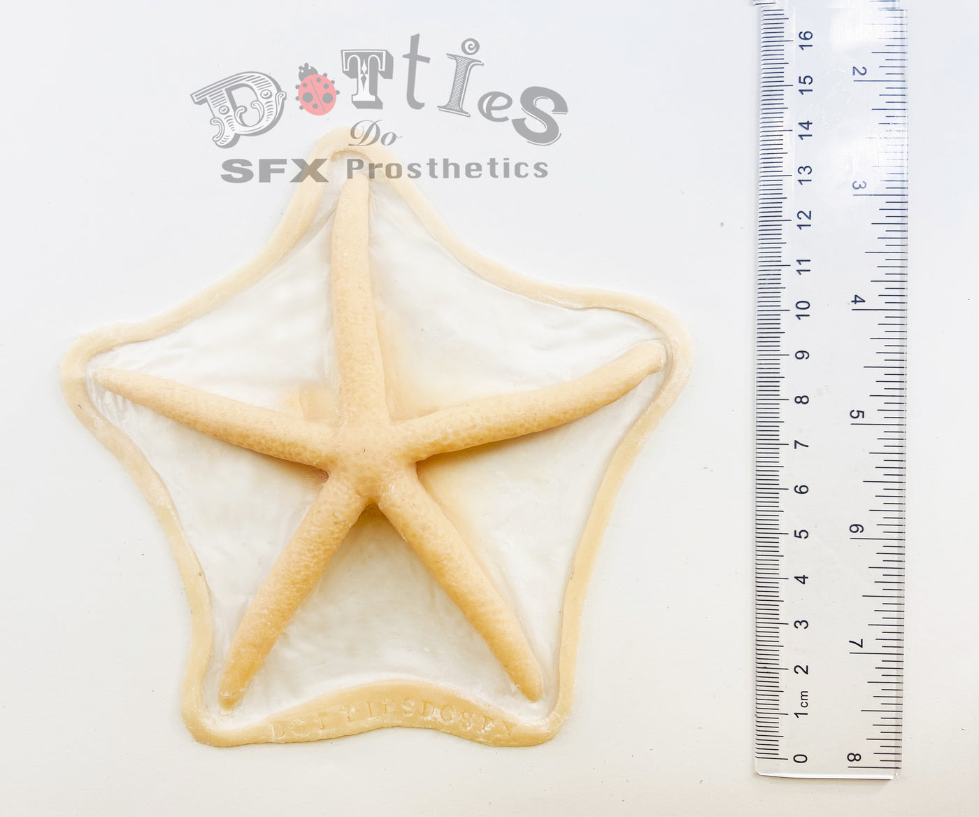 Set of 2 Unpainted Silicone Prosthetic Starfish
